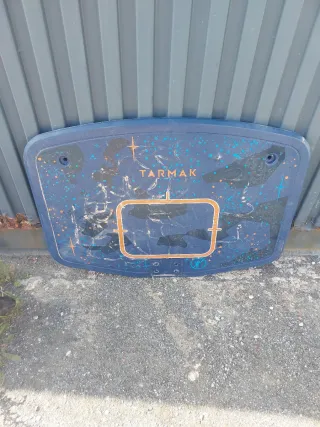 Canasta de baloncesto con red