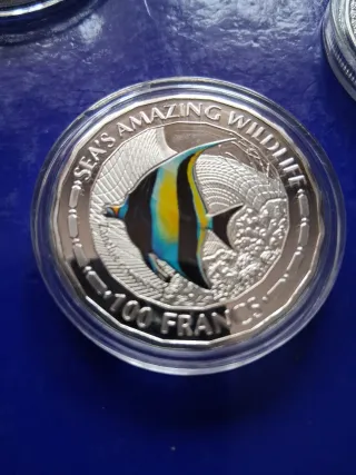 8 Monedas Burundi Peces Marinos