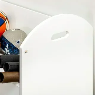 Estantería blanca con ruedas 71x40x78cm