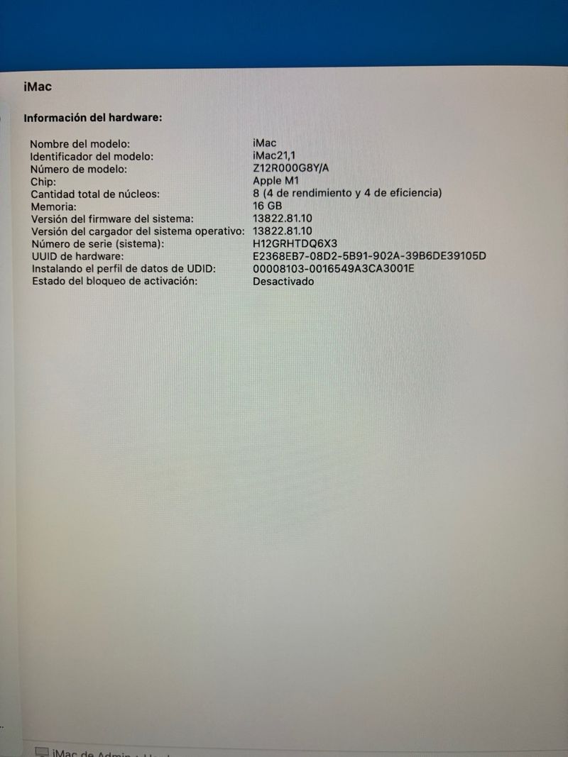<GARANTIA> iMac M1 Plata 16Gb afbeelding 10