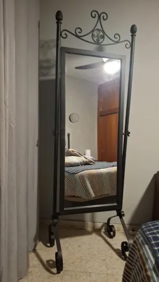 Cabecero forja y espejo 135