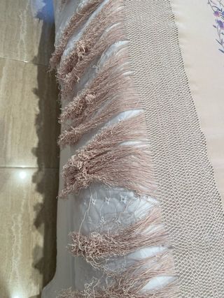 Manto Manila de seda “Antiguo Bordado, “de Chinos”