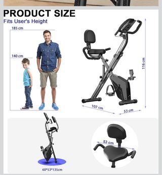 Bicicleta Estática con Bandas Resistencia