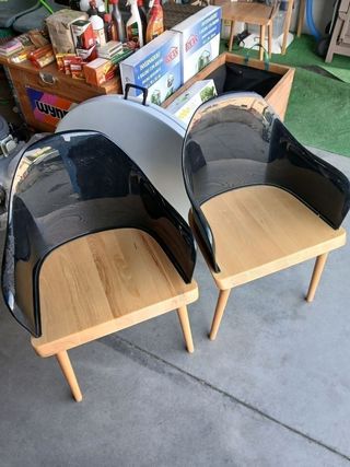 BEKSAND Black -  2 Sillas con brazos diseño