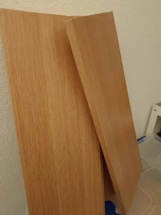 5 Baldas Madera Maciza 63x23x2 cm