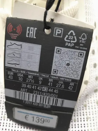 Zapatillas Maratón Zara Talla 42