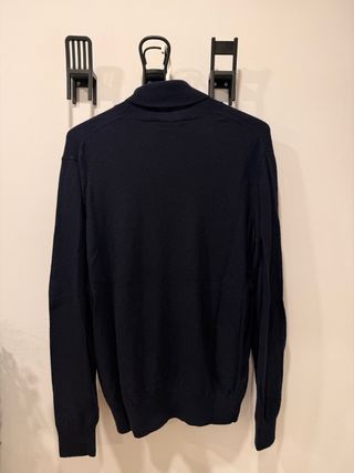 Jersey cuello alto Mango azul Talla M