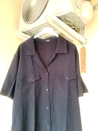 Camicia Bernardi blu donna