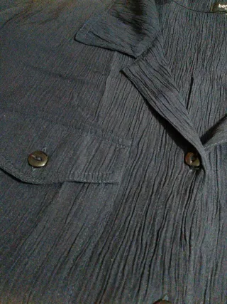 Camicia Bernardi blu donna