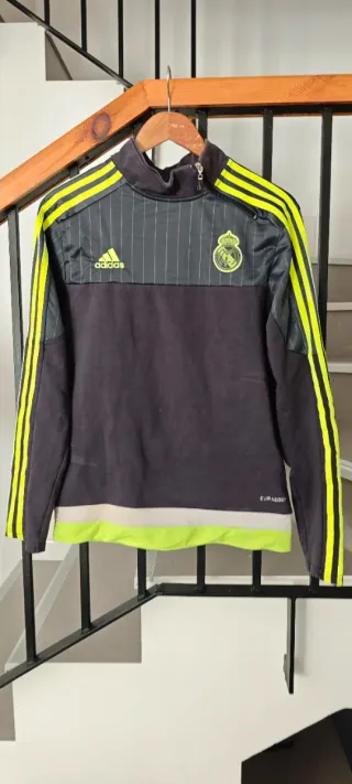 Sudadera Real Madrid Adidas Negra y Verde