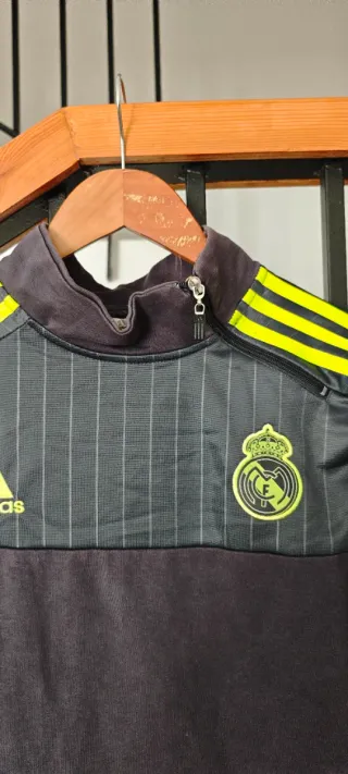 Sudadera Real Madrid Adidas Negra y Verde