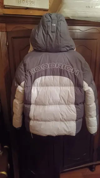 Giubbotto invernale grigio e bianco taglia S