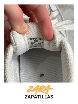 Zapatillas Zara Deportivas Blancas
