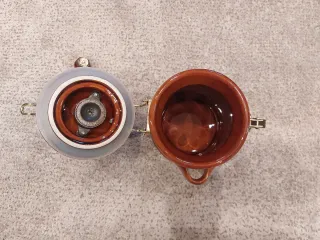 Molinillo café de cerámica antiguo y decorativo