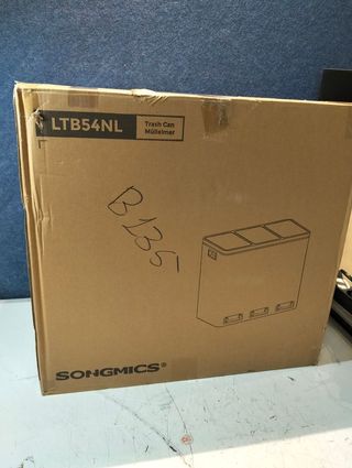 Cubo de Basura 3 x 18 L Acero con Pedal y Tapas Suaves SONGMICS LTB54NL