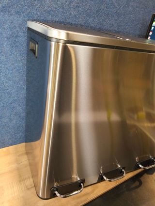 Cubo de Basura 3 x 18 L Acero con Pedal y Tapas Suaves SONGMICS LTB54NL