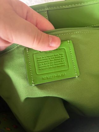 Bolso Coach Verde con Monogram