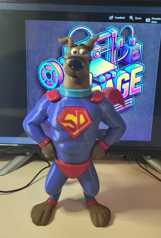 Statua Scooby Doo Supereroe 30cm - fan art