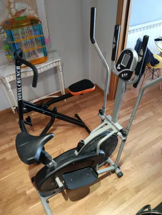 Bicicleta Elíptica + Total Crunch
