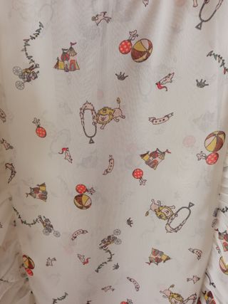 Blusa Poete semi transparente con volantes