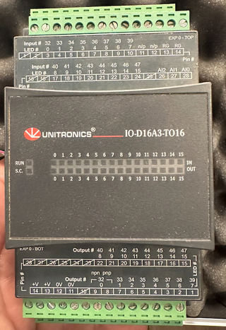 Módulo Expansión E/S Unitronics IO-D16A3-TO16