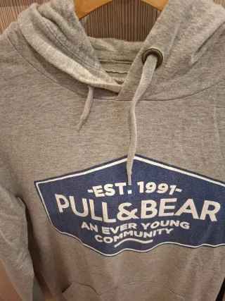 Sudadera Pull&Bear gris hombre