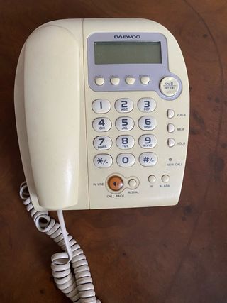 Teléfono fijo Daewoo beige