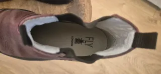 Botines Fly London piel caoba