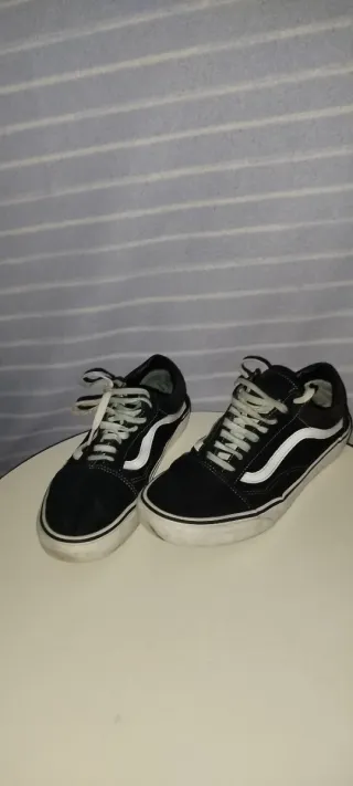 Zapatillas Vans Old Skool Negras Blancas