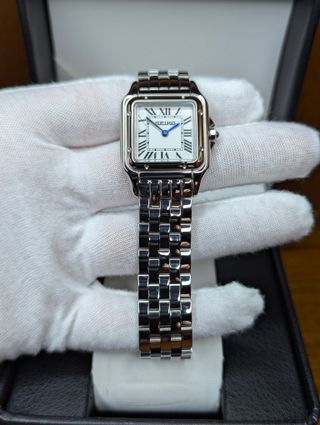 Reloj Seiko Mod Panthère Gris Plateado Blanco Azul