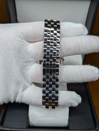 Reloj Seiko Mod Panthère Gris Plateado Blanco Azul