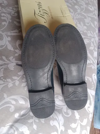 Zapatos de comunión azul marino, solo una puesta .