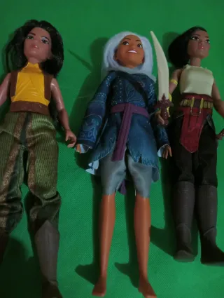 3 bambole Disney Raya e l'Ultimo Drago