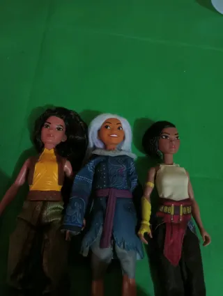 3 bambole Disney Raya e l'Ultimo Drago