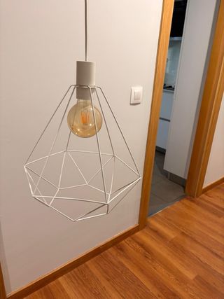 2 Lámparas de techo jaula geométrica
