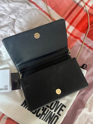 Borsetta Love Moschino nera con borchie