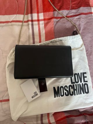 Borsetta Love Moschino nera con borchie