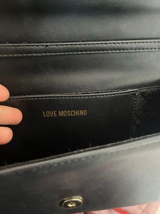 Borsetta Love Moschino nera con borchie