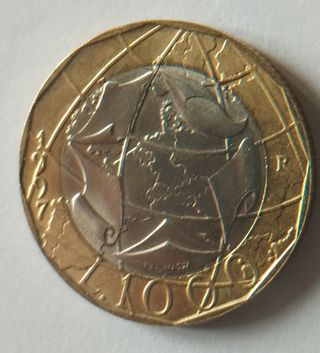 Moneta 1000 Lire Italia 1997 Errori