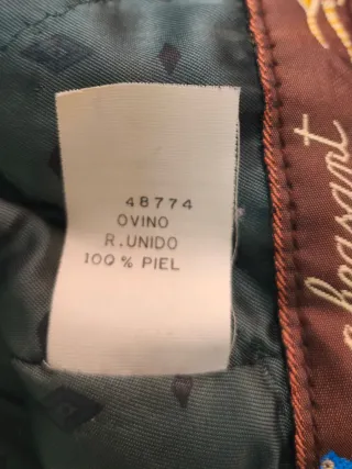 Chaqueta Piel Cordero El Corte Inglés T50
