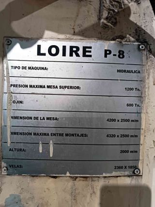 PRENSA HIDRAULICA 1200 tn LOIRE
