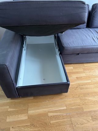 Sofá modular azul tela