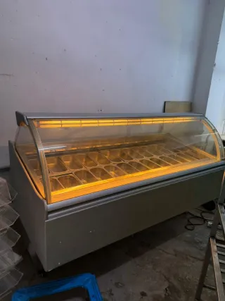 Congelador de helados vitrina expositora