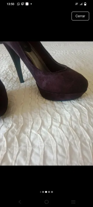 Zapatos tacón Cristina Ramírez marrones