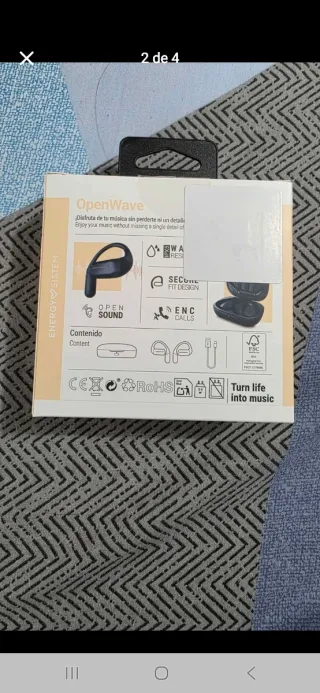 Auriculares Energy Sistem Openwave Negros