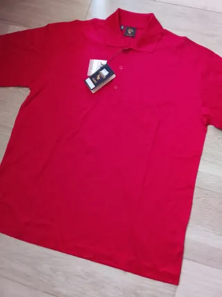 Bellissima Vintage Polo Nino Marini Rosso Tg XXL