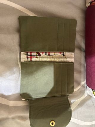 Mochila y monedero handmade