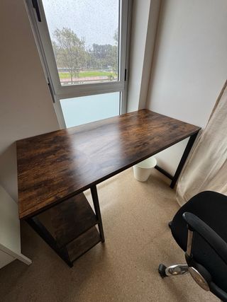 Escritorio de estudio madera y metal