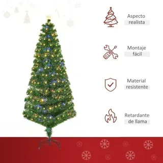 Árbol Navidad 180cm con Luces LED