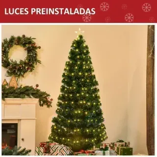 Árbol Navidad 180cm con Luces LED
